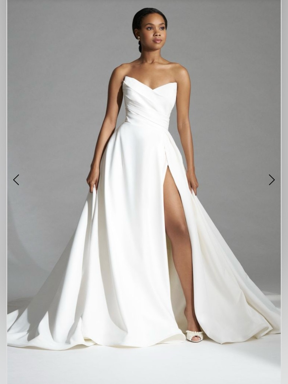 Madison James “Larissa” Wedding Dress MJ813 High Slit Strapless NEW Size 18